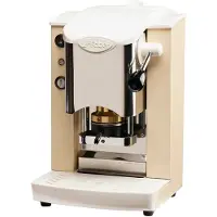 Faber Slot Inox ESE Pad Espressomaschine Ivory Wei Silber