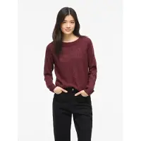 Vila Rundhalspullover "VIRIL O-NECK L/S KNIT TOP - NOOS" Viskosemischung, regular fit