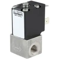 Burkert Magnetventil G1/8'' NC Edelstahl FKM -1-10bar/-15-145psi 12VDC Sauerstoff fett-/ölfrei 2871 367610