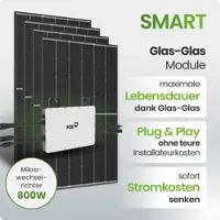 TEPTO 1820Wp Balkonkraftwerk Smart Max mit FoxEss Mikrowechselrichter