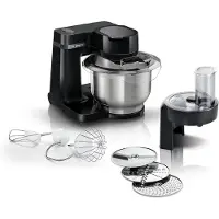 Bosch Serie 2 MUMS2EB01, 3,8 l, Schwarz, Edelstahl, Tasten, 2 kg, 1,1 m, Edelstahl