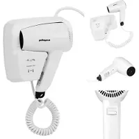 Physa SICCO 1200W Hotelpool Wand-Haartrockner, weiß