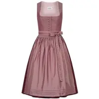 Nübler Dirndl NÜBLER "Dirndl midi Dora", Damen, Gr. 44, EURO, lila (bordeaux), Obermaterial: 100% Polyester PES., Kleider Dirndl, Topseller