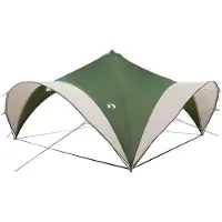 vidaXL Party-Zelt Grün 500 x 500 x 352 cm Polyester und Stahl