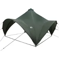 vidaXL Party-Zelt Armeegrün 400 x 400 x 322 cm Polyester und Stahl