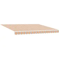 vidaXL Ausziehbare Markise Mehrfarbig 400 x 350 cm Stoff und Aluminium