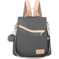 OEM Gepolst 3-in-1-Tas für Damen - Lichte Reisetasche mit Fächern - 3-fach-Funktions-Tasche - Für Arbeit, Schule und Reisen - Grau