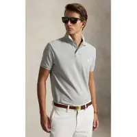 Ralph Lauren für Herren. 710680784529 Das ikonische graue Piqué-Poloshirt (XS), Lässig, Baumwolle, Kurzarm