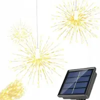 VERK 12405 Solar-LED-Gartenbeleuchtung, 8 Modi, Solarpanel, Dämmerungssensor