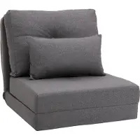Fortuna Lai Bodensessel 2-in-1 Klappbett mit verstellbarer Rückenlehne, Bodensofa mit Zierkissen, Leinen, bequemes Bodensitzkissen