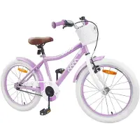vidaXL Kinderfahrrad 18 Zoll für 5-7 Jahre alt Lila