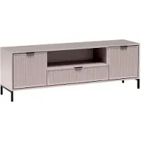 KIER FURNITURE LS-4 TV Schrank, Fernsehkommode, Lowboard, 165 cm breit, Cashmere Beige