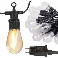 VERK 12301 LED-Lichterkette für den Außenbereich, 20 Lämpchen, IP44, 20 m