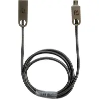 Peter Jäckel 15882, 1 m, Micro-USB A, Micro-USB A, Stecker/Buchse, Schwarz