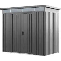 PRIMEYARD 200 x 110 cm Gerätehaus, Perlgrau - (GFPV01008)