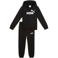 Puma Trainingsanzug "ESS NO1 LOGO SWEAT SUIT FL PS" 2 Stk. mit Kapuze, bequeme Passform