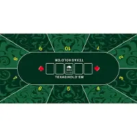 Buffalo -Poker-Tischdecke, grün, 180 x 90 cm, 3 mm
