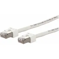 METZ CONNECT Patchkabel Cat.6 (Class E) S/FTP, Ultraflex500 VoIP, AWG 26, LSOH, weiß, 15 m