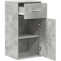 vidaXL Sideboard mit Schubladen Beton Grau 38 x 34 x 75 cm