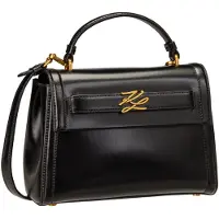 Karl Lagerfeld für Damen. B1W30291 Kleine schwarze Autograph-Handtasche (OSFA), Lässig, Klassisch, Leder