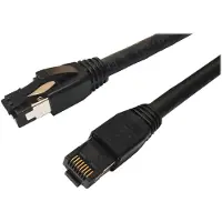 Microconnect MC-SFTP805S, 5 m, Cat8.1, S/FTP (S-STP), RJ-45, RJ-45, Schwarz