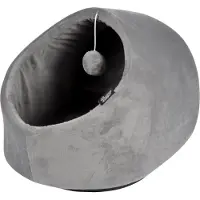 Dynamic24 Haustier Katzen Nest Haus Bett Katzenhöhle Höhle Spielhöhle Schlafhöhle Ball