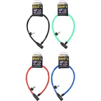 Dunlop , Fahrradschloss Spirale 90cm Kabel Schloss Fahrrad Sicherheit Schlüssel, Rot