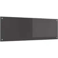 Syfax Küchenrückwand Dunkelgrau 120 x 40 cm Gehärtetes Glas