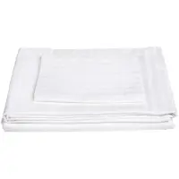HoReCa Bettbezug - Baumwollbettbezug - Weiß - 240x200cm - Mit Satinbändern