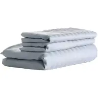 HoReCa Gestreift - Bettbezug - Baumwolle - Weiß - 160x200cm - Bettwäsche Set