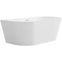 CERANO Grazia Freistehende Acryl-Badewanne wandstehend 170 x 79 cm weiß glänzend
