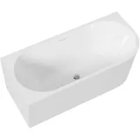 CERANO - Freistehende Acrylbadewanne Bianco, linke Ausführung - weiß, glänzend - 170x79 cm
