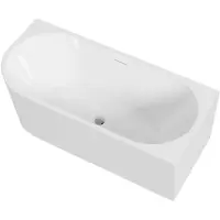 CERANO Freistehende Acrylbadewanne Bianco, rechts, weiß, glänzend, 170x79 cm