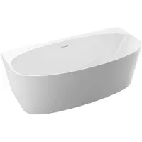 CERANO - Freistehende Acrylbadewanne Altea - Weiß, glänzend - 150x75 cm