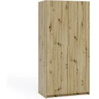 Margaret Hadas24 Kleiderschrank APOLLONIA ohne Spiegel, Drehtürenschrank, moderner, Schrank, viel Stauraum100 x 204cm (artisan, goldene Griffe)