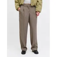 JJXX Damen Jxlina Mary Loose Mw Pants TLR Noos Trousers, Brindle, 24W / 30L EU