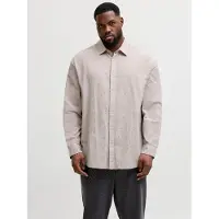 Jack & Jones Breeze Linen Plus Size Langarmhemd