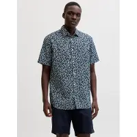 Jack & Jones Blasummer Linen Print Kurzarmhemd