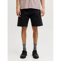 Jack & Jones Bermudas "JPSTTONY PAINTER SHORT 017 MID", Herren, Gr. XXL, N-Gr, schwarz, Web, Obermaterial: 100% Baumwolle, unifarben, relaxed fit, Hosen Bermudas