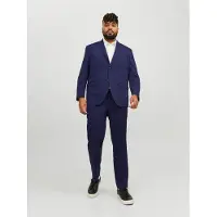 Jack & Jones PlusSize "JPRFRANCO SUIT NOOS PLS" 2 tlg. slim fit aus Polyester, Viskose und Elasthan, Slim Fit Passform, pflegeleicht