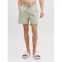Jack & Jones Badeshorts "JPSTMAUI NORREBRO SWIM SHORTS", Herren, Gr. XS, N-Gr, beige (seagrass), Web, Polyester, unifarben, Badehosen Badeshorts