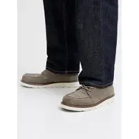Jack & Jones 12277561_2262_41, Stiefel, Grau, Rundzeh, Schnürverschluss, Gummi, Mikrofaser