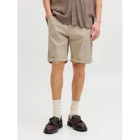 Jack & Jones 1100000002199 "JPSTRICK DYLAN ORIGINAL SHORTS", Herren, Gr. S, N-Gr, beige (string), Web, Obermaterial: 98% Baumwolle, 2% Elasthan, unifarben, regular fit knielang, Hosen 1100000002199