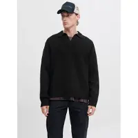 Jack & Jones Strickpullover "JCOCOVER KNIT SPLIT NECK POLO"