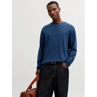 Jack & Jones Rundhalspullover "JJESUMMER KNIT CREW NECK SN" mit Rundhalsausschnitt