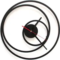 Decorizzly TIKTAK Boll Wanduhr 400mm Durchmesser, geräuschloses Quarz-Uhrwerk, 3D-Effekt