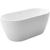 CERANO - Freistehende Acrylbadewanne Anita - weiß, glänzend - 170x80 cm