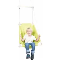 Roba Hängematte "Hängesitz, grün", grün, Hängematten, KinderB:30cm H:28cm L:61cm, Hängematte, mitwachsende Babyschaukel mit Bauchgurt & Polster, B:30cm H:28cm L:61cm