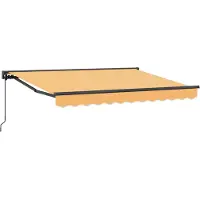 Syfax Manuelle Markise 4,5 x 3 m Sand 100% Polyester