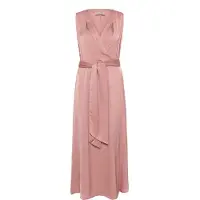 Cream Midikleid "Kleid CRNoretta", Damen, Gr. 46, N-Gr, rosa (dawn pink), Obermaterial: 100% Polyester PES., Kleider Midikleid